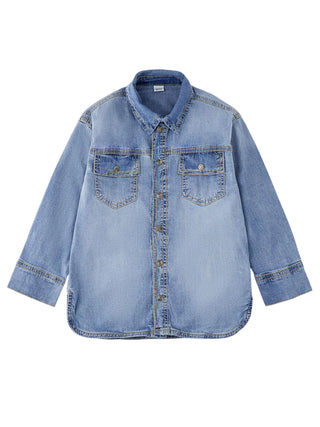 iDo camicia di jeans bambino lavaggio medio