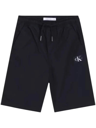 Calvin Klein Jeans bermuda bambino in cotone nero