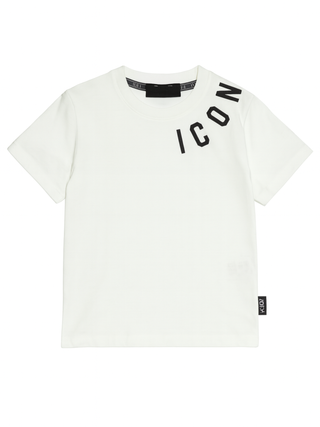 Icon T-shirt manica corta bambino panna IBKS00753 1001 ICON