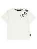Icon T-shirt manica corta bambino panna
