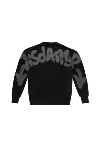 Disclaimer felpa uomo con logo nero 55104 NERO-ST.NERA DISCLAIMER