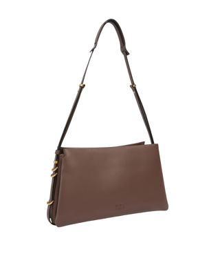 Pinko borsa a tracolla Triplet in pelle marrone 105161-A0QO L74Q PINKO 