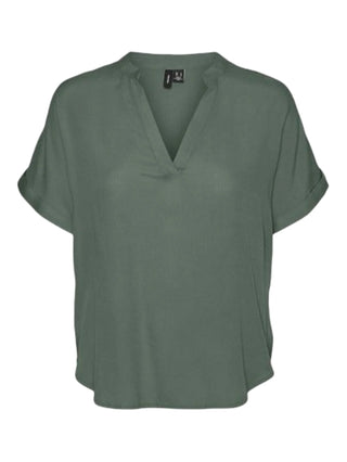 Vero Moda T-shirt manica corta in viscosa verde salvia