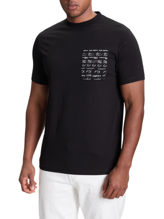 Karl Lagerfeld T-shirt con taschino logato nero 75504155322 990 KARL LAGERFELD 