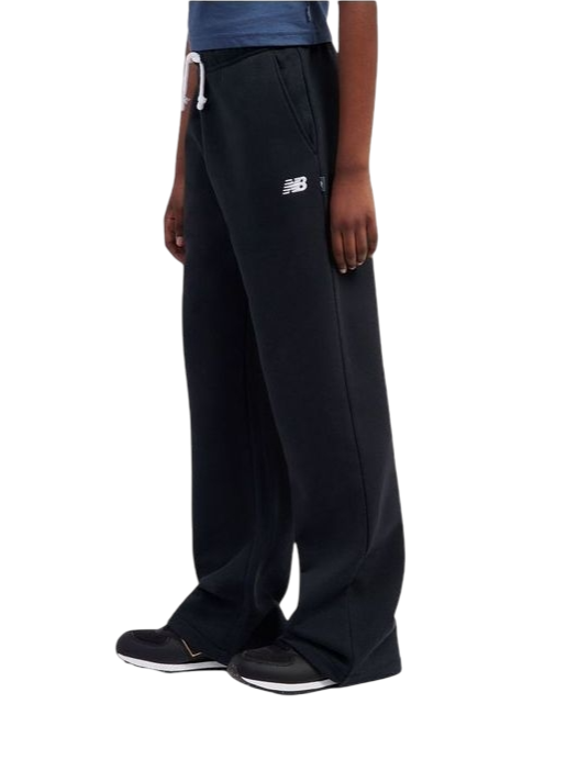 New Balance pantaloni bambina in felpa nero