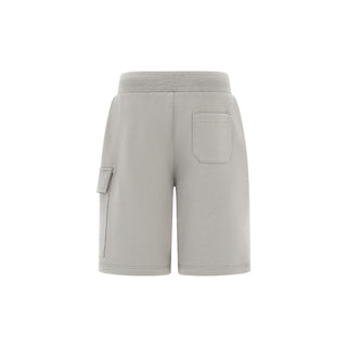 C.P. Company bermuda cargo bambino in felpa grigio