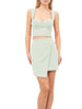 Silence top crop bustier Bolt verde acqua