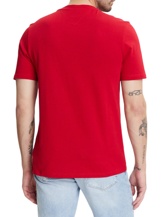 Tommy Hilfiger T-shirt manica corta con logo rosso MW0MW39843 XLD Tommy Hilfiger