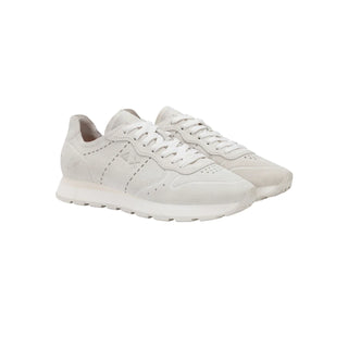 Sun68 sneakers uomo Tom Raw Edge in suede bianco