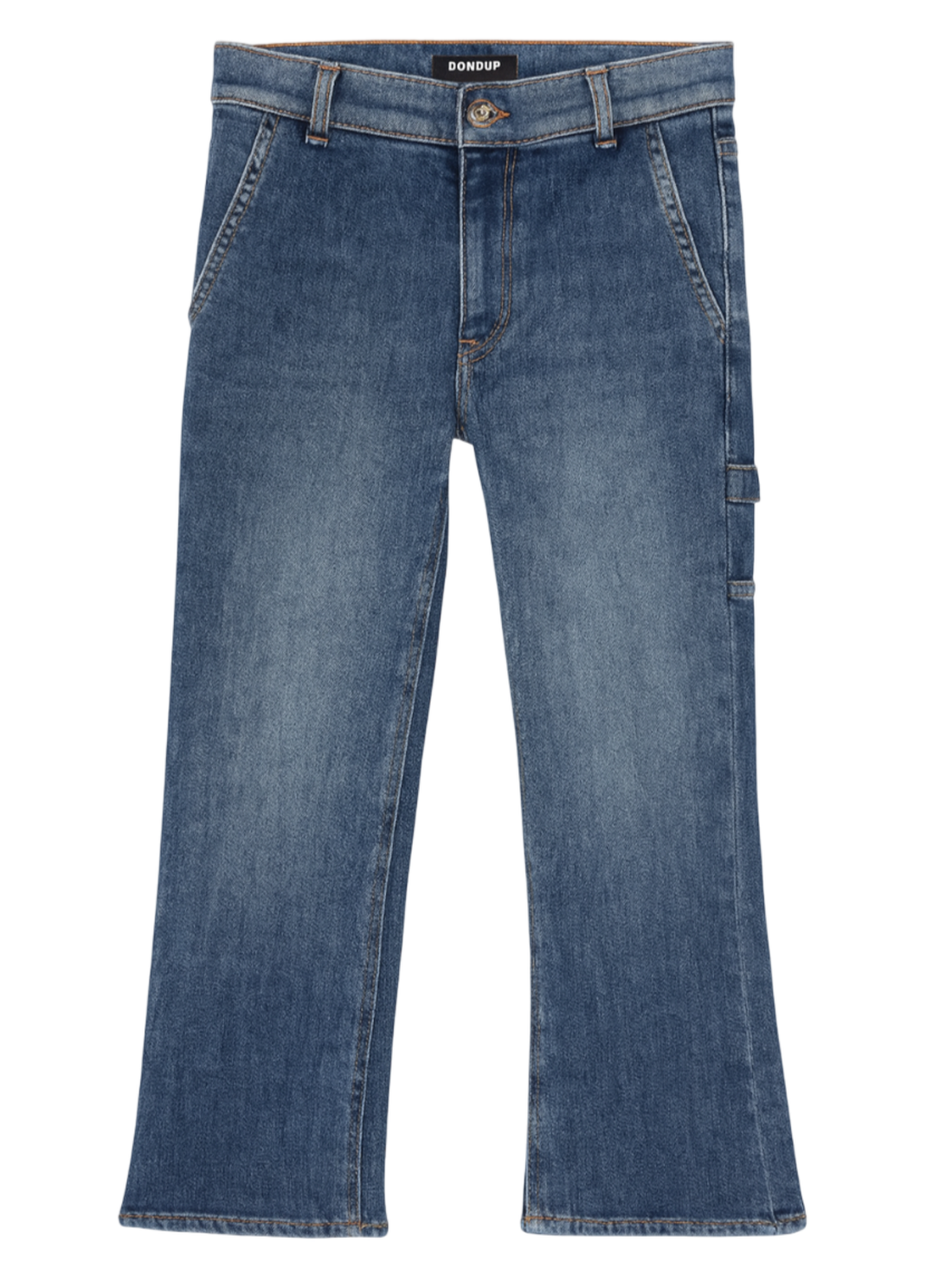 Dondup jeans gamba dritta bambina lavaggio medio