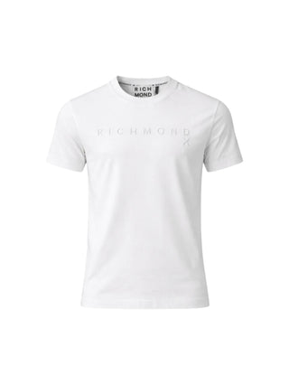John Richmond T-shirt manica corta con logo bianco