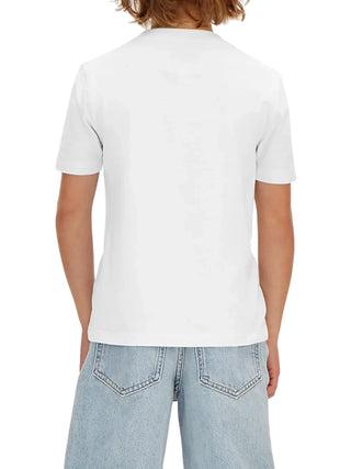 Calvin Klein Jeans T-shirt bambino manica corta bianco