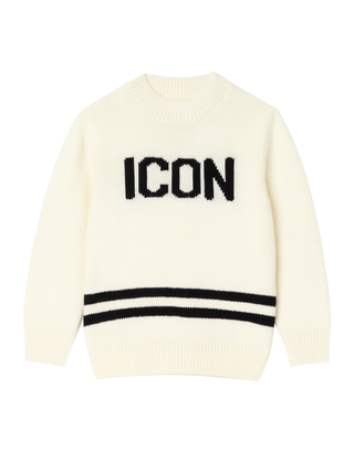 Icon maglia bambino misto lana bianco latte IBSM00851 1001 ICON