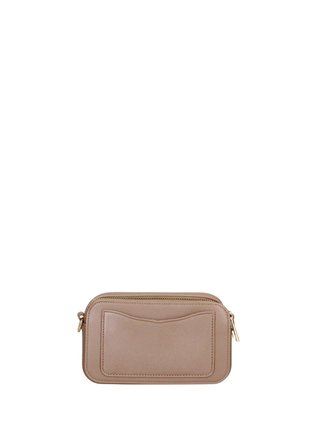 Marc Ellis borsa a tracolla in gomma saffiano marrone FLAT MARC 25 BRONZE-LIGHT GOLD MARC ELLIS 