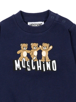 Moschino felpa neonato con stampa orsetti Toy blu