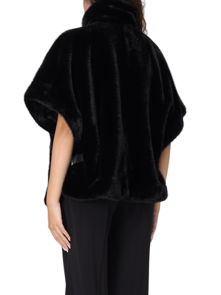 Pinko cappa in ecopelliccia Comodino nero 103837-A2PI Z99 PINKO