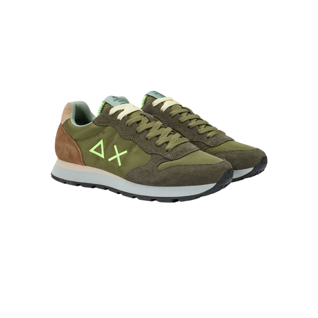 Sun68 sneakers uomo Tom Multicolor verde militare