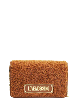 Love Moschino borsa a tracolla in tessuto Teddy marrone JC4379PP0N-KS1 20A MOSCHINO LOVE 