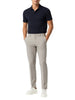 Le Braghe pantaloni uomo slim misto nylon beige