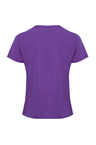 Pinko T-shirt Quentin con logo gioiello viola 100535-A2RN W79 PINKO