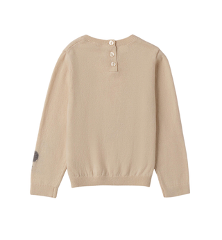 iDo maglia bambina con fiorellini beige 4F283 0154 iDO
