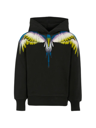 County of Milan felpa con cappuccio bambino nero F5CMJBHS061 110 COUNTY OF MILAN KIDS 