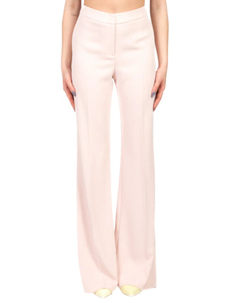 Vicolo pantaloni flare in tessuto tecnico rosa