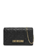 Love Moschino borsa a tracolla in ecopelle trapuntata nero oro