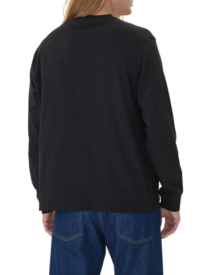 Calvin Klein T-shirt manica lunga con logo nero