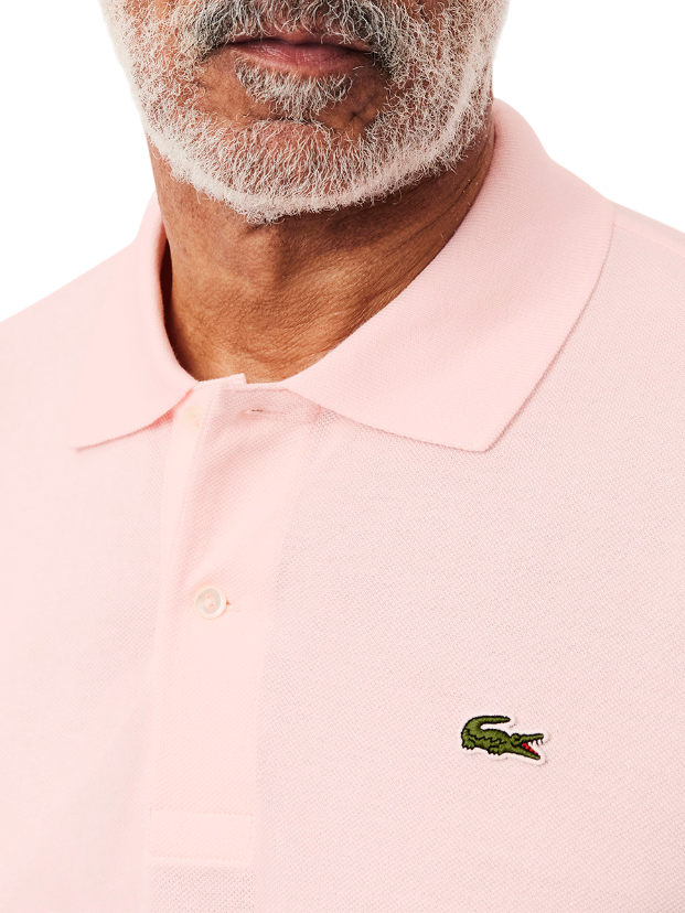 Lacoste polo manica corta 12.12 in piquè rosa