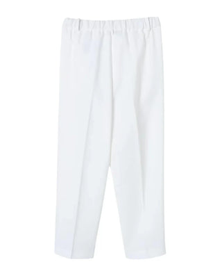 Patrizia Pepe pantaloni bambina vita alta slim panna