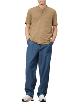 Blauer pantaloni uomo wide leg Hanover Dyed blu