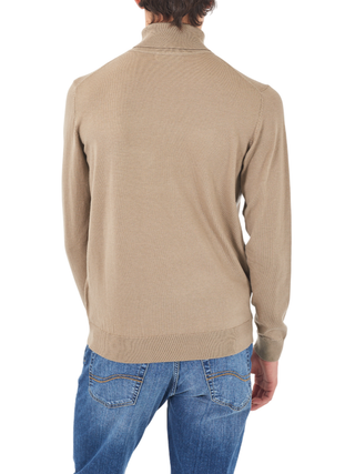 Yes Zee maglia dolcevita uomo misto lana beige M800-HL00 0298 YES-ZEE