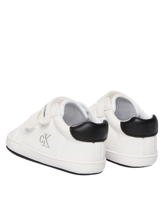 Calvin Klein scarpette neonato con velcro bianco