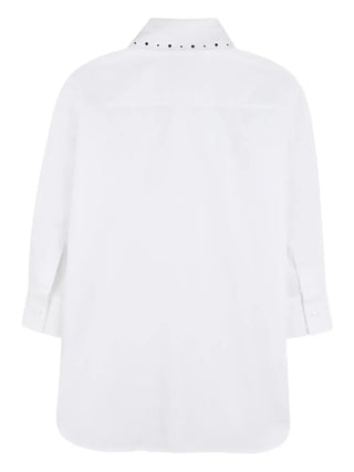 Karl Lagerfeld Jeans abito chemisier con strass bianco