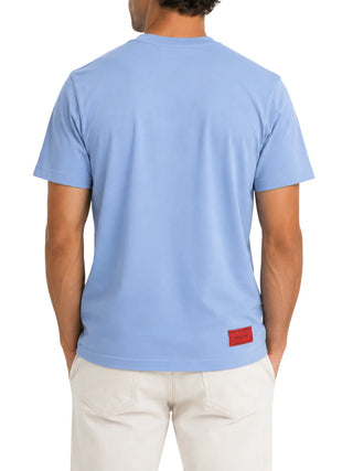 Vision of Super T-shirt uomo manica corta stampa Heart celeste