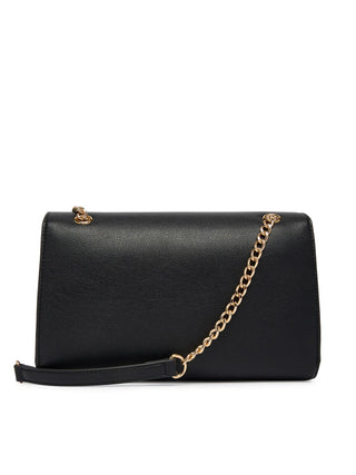 Love Moschino borsa a spalla in ecopelle martellata nero