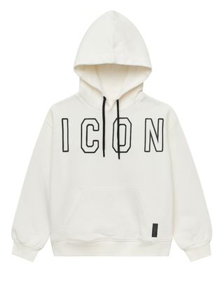 Icon felpa con cappuccio bambina panna IGSW00865 1001 ICON
