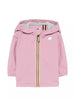 K-Way giubbino antivento neonata con cappuccio malva
