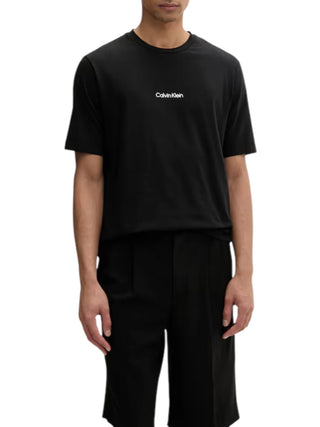 Calvin Klein T-shirt uomo manica corta con logo nero