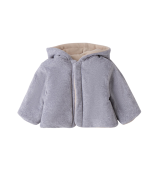 iDo giubbino reversibile neonato beige grigio 4F162 0164 iDO 