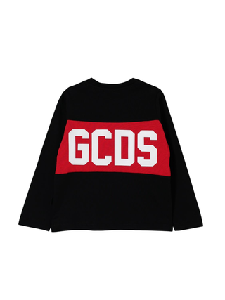 band logo longsleeves t-shirt B2KU2214JF1 BLACK GCDS