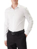 Calvin Klein camicia uomo in cotone stretch no stiro bianco