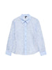 Vero Moda camicia donna in organza trama floreale celeste