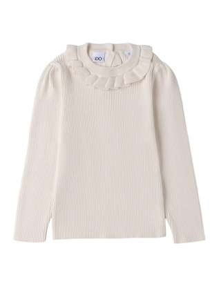 iDo maglia bambina con rouches bianco 4F289 0112 iDO 