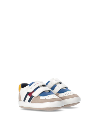 Tommy Hilfiger scarpette neonato con strappi muticolor