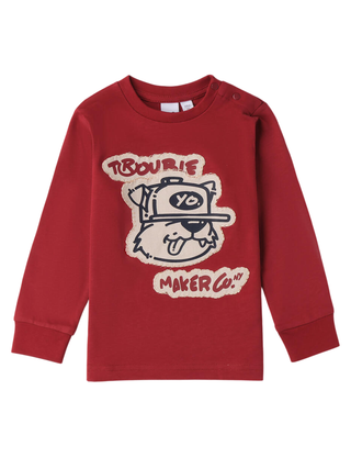 iDo T-shirt manica lunga bambino bordeaux 4F235 2297 iDO 