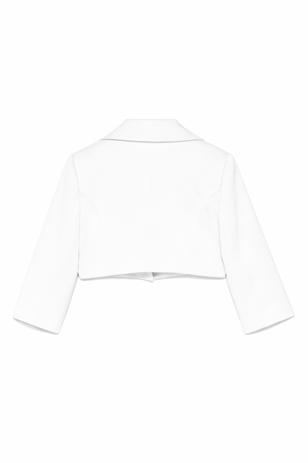 Colori Chiari giacca elegante bambina in mikado bianco latte