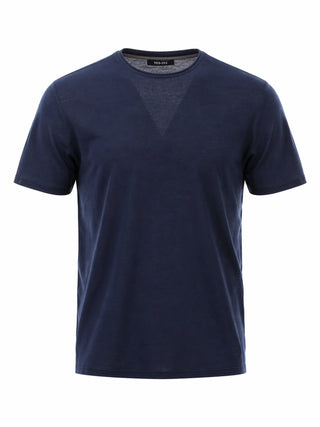 Yes Zee maglia uomo in cotone blu