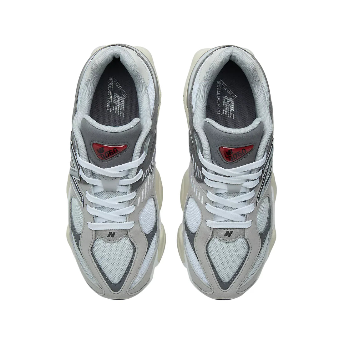 New Balance sneakers 9060 unisex bambino in mesh e suede grigio